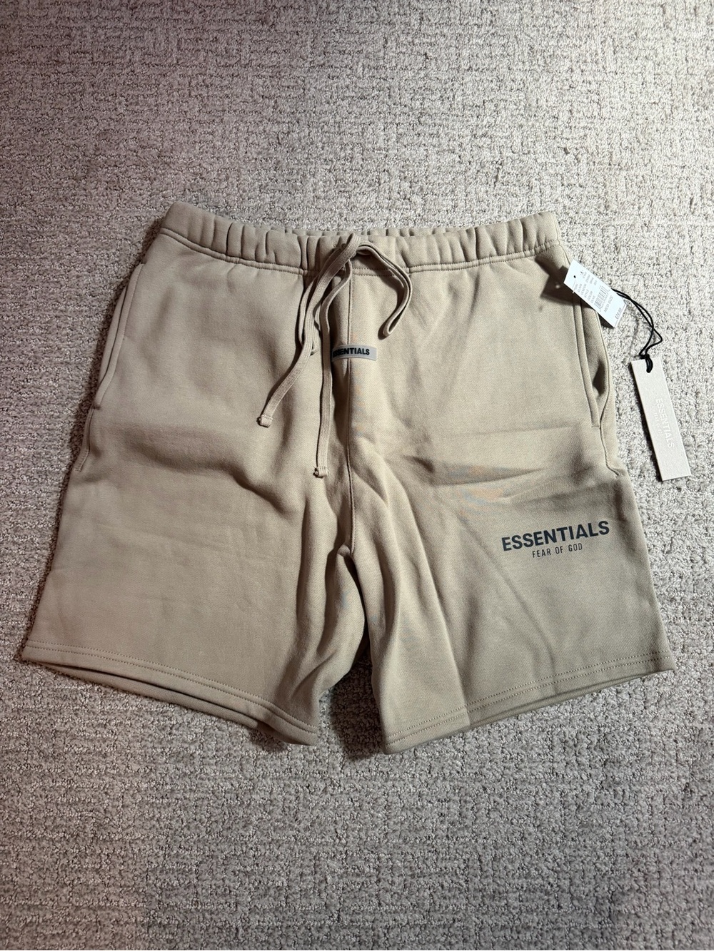 Fear of God Essentials Men's Tan Fleece Shorts